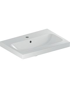 Geberit iCon light vasque 501841001 60x42cm, trou pour robinetterie central, avec trop-plein, blanc