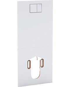 Geberit Plaque design AquaClean 115328SI1 verre/ blanc , pour système complet WC