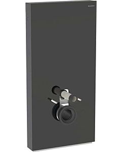 Geberit Monolith Wand-WC-Modul 131022SJ6 Bauhöhe 101cm, Front Glas schwarz, Seite aluminium schwarzchrom