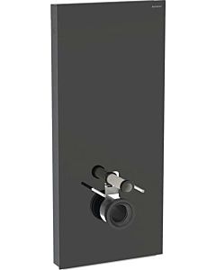 Geberit Monolith Wand-WC-Modul 131031SJ6 Bauhöhe 114cm, Front Glas schwarz, Seite aluminium schwarzchrom