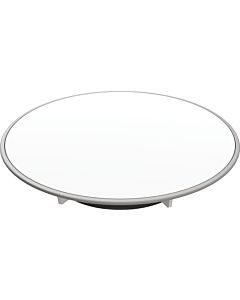 Geberit d90 shower tray drain cover 150266KJ1 Plate white/matt, ring matt chrome-plated, water seal height 30/50mm
