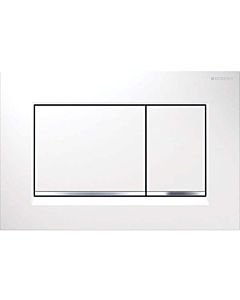 Geberit Sigma 30 flush plate 115883KJ1 white / high-gloss chrome-plated