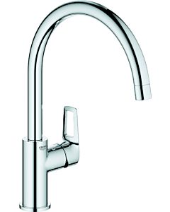 Grohe BauEdge single-lever sink mixer 31367001 chrome, high, swiveling spout