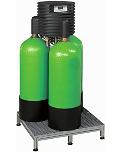 Grünbeck Delta-pI water softening triple system 185215 2000 2000 /4&quot;, industrial version, mounted on a pedestal
