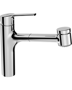 Hansa Spültischarmatur Hansronda 03382273  verchromt, Auslauf 200 mm, schwenkbar, ausziehbar