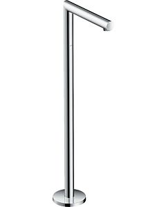 hansgrohe Axor Uno Finishing set 45412800 Bath spout floor-standing, straight, projection 226mm, stainless steel look
