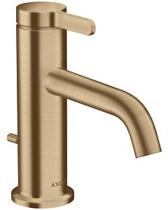 hansgrohe Axor One Waschtischarmatur 48000140 Ausladung 130mm, mit Zugstangen-Ablaufgarnitur, brushed bronze