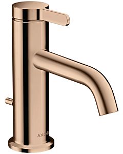 hansgrohe Axor One Wash basin mixer 48000300 projection 130mm, with pop-up waste set, polished red gold