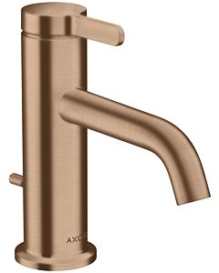 hansgrohe Axor One Waschtischarmatur 48000310 Ausladung 130mm, mit Zugstangen-Ablaufgarnitur, brushed red gold