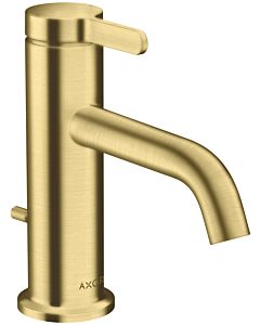 hansgrohe Axor One Waschtischarmatur 48000950 Ausladung 130mm, mit Zugstangen-Ablaufgarnitur, brushed brass