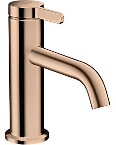 hansgrohe Axor One Waschtischarmatur 48001300 Ausladung 130mm, unverschließbare Ablaufgarnitur, polished red gold