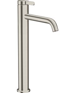 hansgrohe Axor One Waschtischarmatur 48002800 Ausladung 180mm, unverschließbare Ablaufgarnitur, Edelstahl-Optik