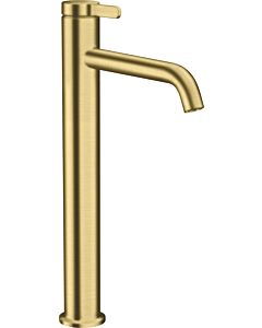 hansgrohe Axor One Wash basin mixer 48002950 projection 180mm, non-closable waste fitting, brushed brass