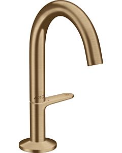 hansgrohe Axor One Wash basin mixer 48010140 projection 122mm, with push-open waste set, brushed bronze