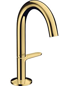 hansgrohe Axor One Wash basin mixer 48010990 projection 122mm, with push-open waste set, polished gold optic