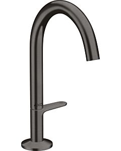 hansgrohe Axor One Wash basin mixer 48020340 projection 140mm, with push-open waste set, brushed black chrome