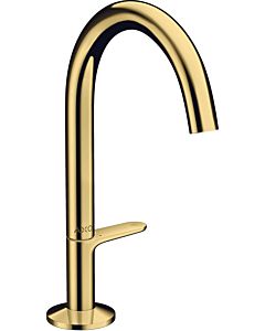 hansgrohe Axor One Wash basin mixer 48020990 projection 140mm, with push-open waste set, polished gold optic