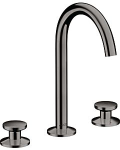 hansgrohe Axor One 3-Loch-Waschtischarmatur 48070330 Ausladung 140mm, mit Push-Open-Ablaufgarnitur, polished black chrome