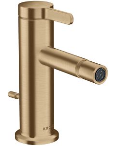 hansgrohe Axor One Bidetarmatur 48210140 Ausladung 113mm, mit Zugstangen-Ablaufgarnitur, brushed bronze