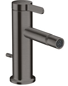 hansgrohe Axor One Bidetarmatur 48210340 Ausladung 113mm, mit Zugstangen-Ablaufgarnitur, brushed black chrome