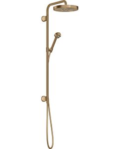 hansgrohe Axor One Fertigmontageset 48790140 Unterputz-Showerpipe, mit Handbrause, 280mm, 1jet, brushed bronze