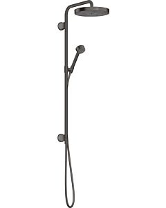 hansgrohe Axor One Fertigmontageset 48790340 Unterputz-Showerpipe, mit Handbrause, 280mm, 1jet, brushed black chrome