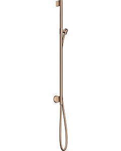 hansgrohe Axor One Brausestange 48792300 mit Wandanschluss, Brauseschlauch 1600mm, polished red gold