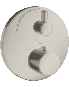 hansgrohe Axor Uno Finishing set 38700800 Flush-mounted thermostat, with shut-off valve, stainless steel look