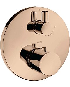 hansgrohe Axor Uno Finishing set 38720300 Concealed thermostat, with shut-off and diverter valve, polished red gold