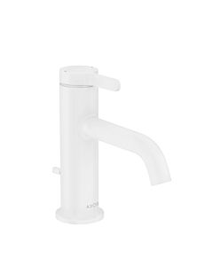 hansgrohe Axor One Waschtischarmatur 48000700 Ausladung 130mm, mit Zugstangen-Ablaufgarnitur, mattweiß