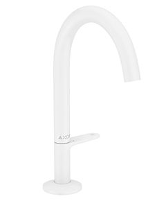 hansgrohe Axor One Wash basin mixer 48020700 projection 140mm, with push-open waste set, matt white