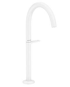 hansgrohe Axor One Wash basin mixer 48030700 projection 165mm, for countertop wash basins, with push-open waste set, matt white