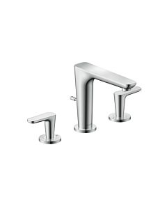 hansgrohe Axor Citterio C lavabo 3 trous 49060000 sans structure, chromé , saillie 135mm, tirants garniture de vidange