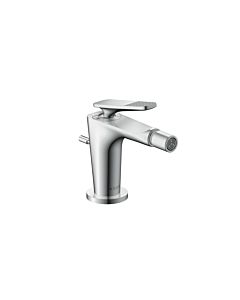 hansgrohe Axor Citterio C Bidetarmatur 49211000 cubic cut, chrom, Ausladung 113mm, Zugstangen Ablaufgarnitur