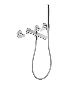 hansgrohe Axor Citterio C Bath 3-hole faucet 49480000 without structure, chrome, concealed, wall mounting