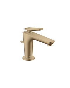 hansgrohe Axor Citterio C CoolStart Waschtischarmatur 49010140 ohne Struktur, brushed bronze, Ausladung 128mm, Zugstangen-Ablaufgarnitur