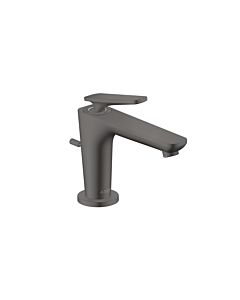 hansgrohe Axor Citterio C CoolStart mitigeur lavabo 49010340 sans structure, chrome noir brossé, saillie 128mm, tirant garniture de vidange