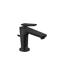 hansgrohe Axor Citterio C CoolStart Waschtischarmatur 49010670 ohne Struktur, mattschwarz, Ausladung 128mm, Zugstangen-Ablaufgarnitur