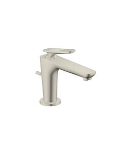 hansgrohe Axor Citterio C CoolStart washbasin mixer 49011800 with pop-up waste set, Cubic cut, stainless steel look