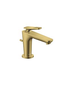 hansgrohe Axor Citterio C CoolStart mitigeur lavabo 49011990 coupe cubique, optique or poli, saillie 128mm, tirant garniture de vidange