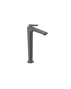 hansgrohe Axor Citterio C CoolStart mitigeur lavabo 49051340 coupe cubique, chrome noir brossé, saillie 158 mm, drain ne peut pas être fermé