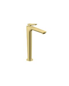 hansgrohe Axor Citterio C CoolStart 250 washbasin mixer 49051950 pull rods, with waste set, cubic cut, Brushed Brass