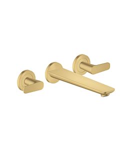 hansgrohe Axor Citterio C 3-hole bath mixer 49483250 without structure, brushed gold optic, concealed, wall mounting