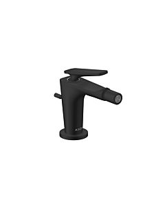 hansgrohe Axor Citterio C Bidetarmatur 49210670 ohne Struktur, mattschwarz, Ausladung 113mm, Zugstangen Ablaufgarnitur