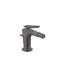 hansgrohe Axor Citterio C Bidetarmatur 49211340 cubic cut, brushed black chrome, Ausladung 113mm, Zugstangen Ablaufgarnitur