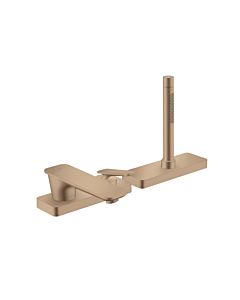 hansgrohe Axor Citterio C 3-hole single-lever bath mixer 49430310 with sBox, Brushed Red Gold