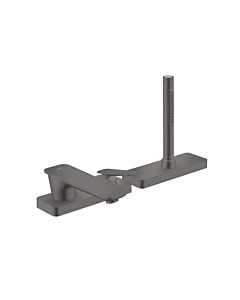 hansgrohe Axor Citterio C 3-Loch Einhebel-Wannenrandarmatur 49430340 ohne Struktur, brushed black chrome, Ausladung 155mm