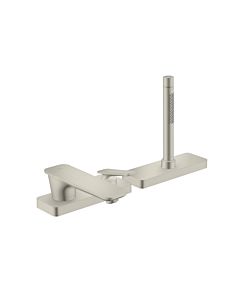 hansgrohe Axor Citterio C 3-Loch Einhebel-Wannenrandarmatur 49430800 mit sBox, Eelstahl Optik