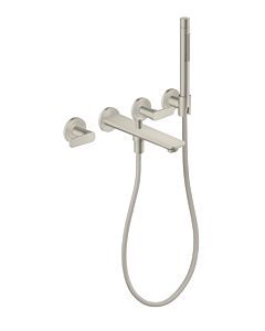 hansgrohe Axor Citterio C Wannen-3-Loch-Armatur 49480800 ohne Struktur, Edelstahl Optik, Unterputz, Wandmontage