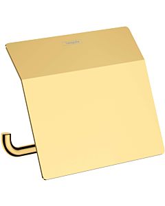 hansgrohe AddStoris Papierrollenhalter 41753990 with lid, wall mounting, metal, polished gold optic